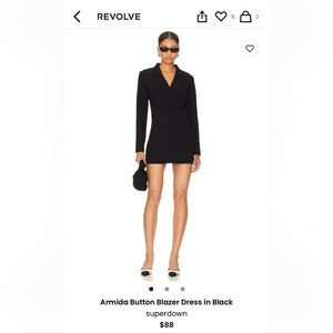 Revolve Superdown Armida Button Blazer Dress